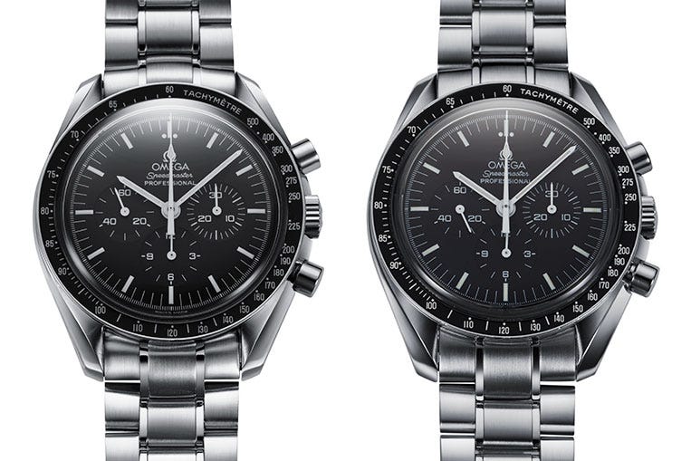 "Zwei Omega Speedmaster, aber welche ist besser?" 
