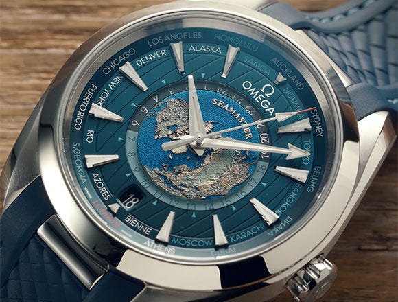Rezension: Omega Seamaster Aqua Terra GMT Worldtimer